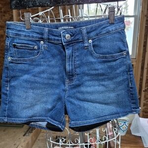 Calvin Klein Blue Jean Shorts Classic Denim Style